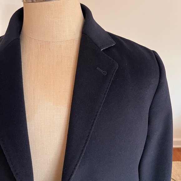 Berkeley Wool Navy Topcoat  (worn once in great condition) - Picture 2 of 10